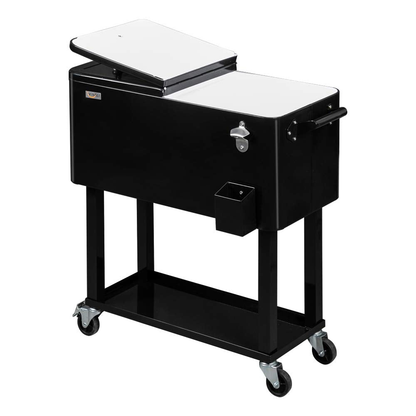 ONCLOUD 80QT Rolling Cooler Cart