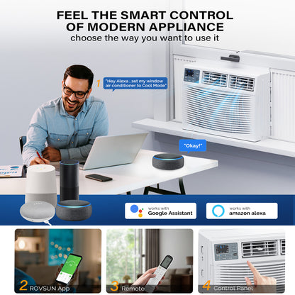 ONCLOUD 12000 BTU Air Conditioner Window Unit with Heat