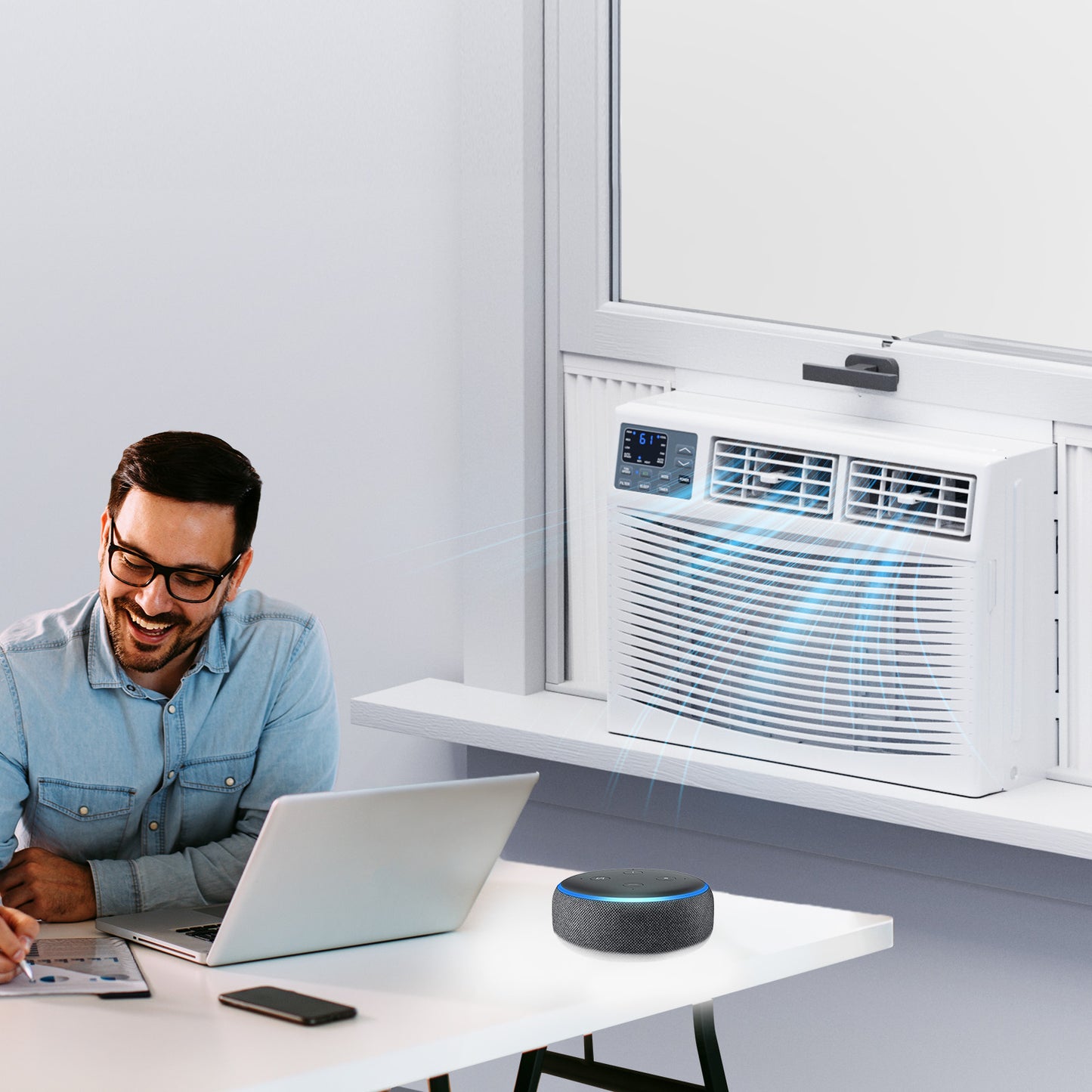 ONCLOUD 8000 BTU Window Air Conditioner with Heat