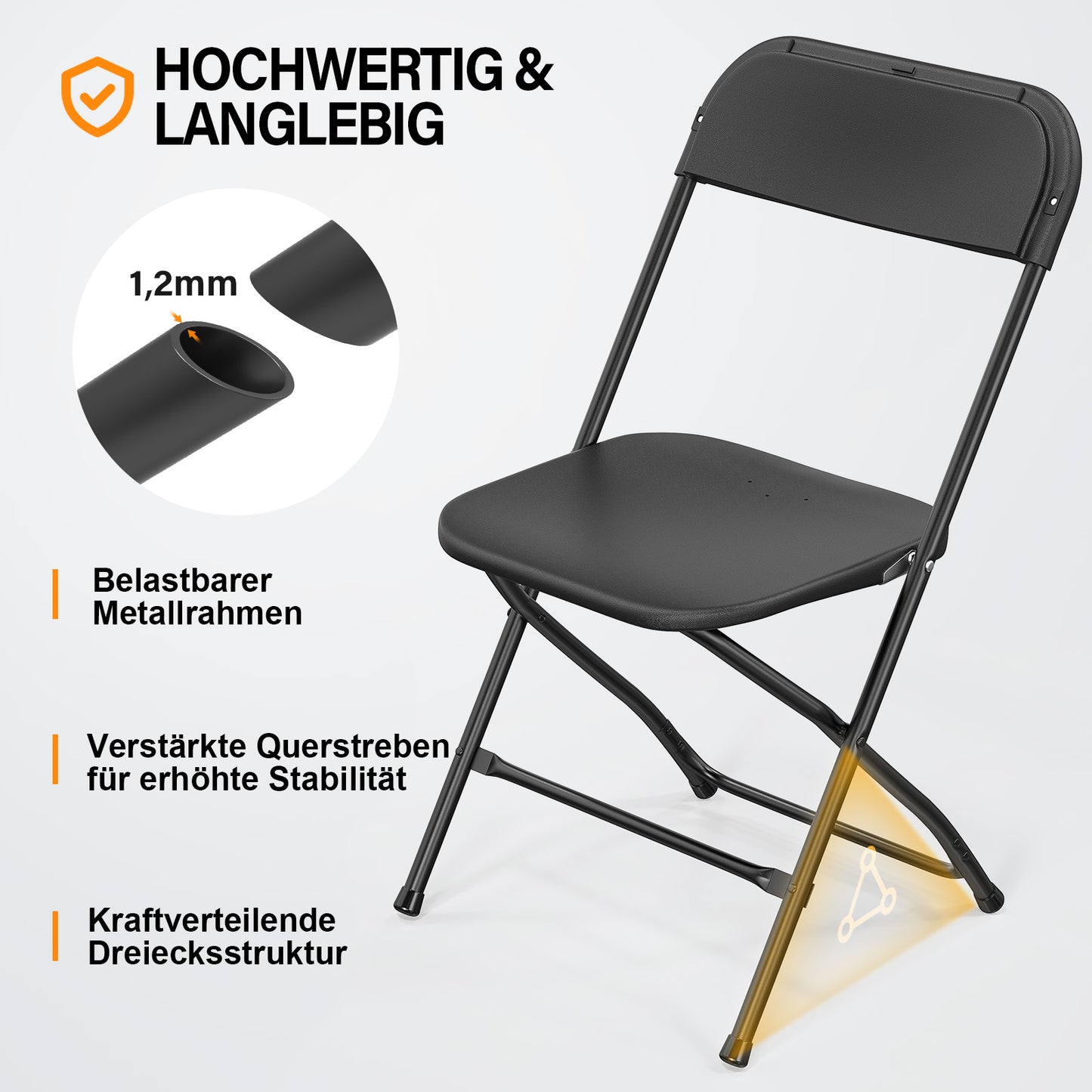 ONCLOUD Portable Plastic Folding Chair