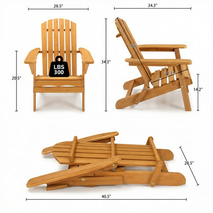 ONCLOUD Folding Adirondack Chairs